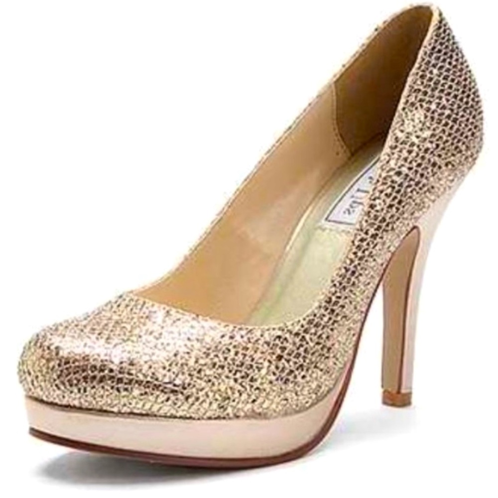 Women’s Gold Sparkle Pump size 5.5 by Touch Ups. - Picture 2 of 14